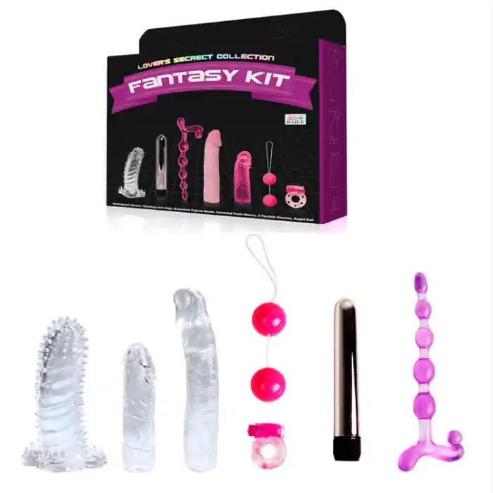 Kit Sexual Fantasy Fundas-bala-anillo-plug Anal-bolas Chinas