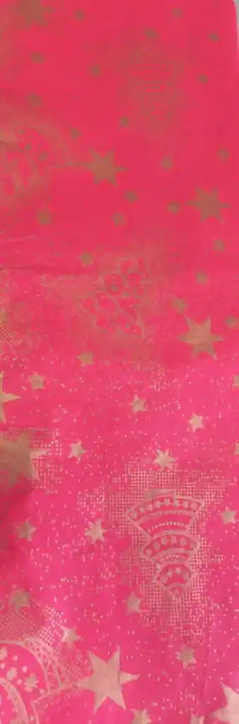 Papel Seda Estampado De Navidad, Rojo
