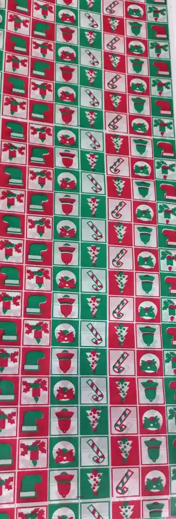 Papel Seda Estampado De Navidad