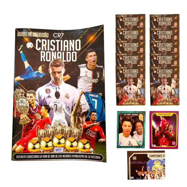 Álbum De Colección + 150 Laminas Cristiano Ronaldo Cr7