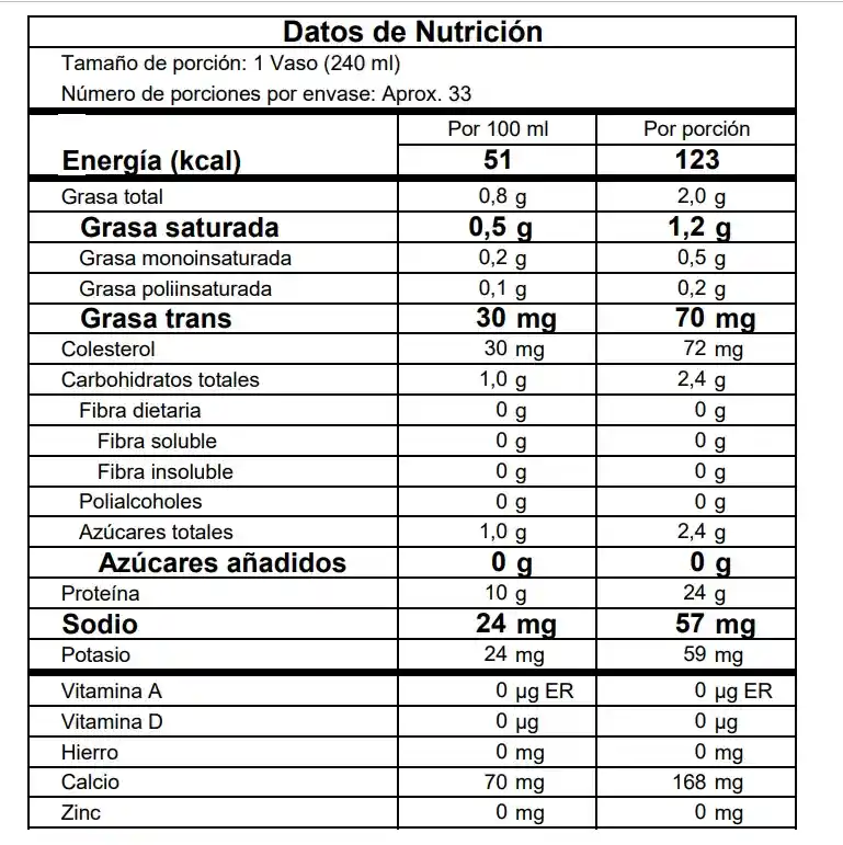 100% Whey Protein Concentrate 1kg Sin Sabor