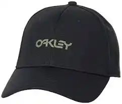 Gorra Oakely 6 Panel Negra Logo Verde S/m