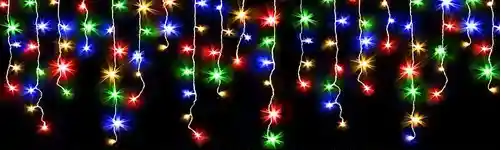 Luces De Navidad Tipo Cascada 300 Led Multicolor - 9.00m