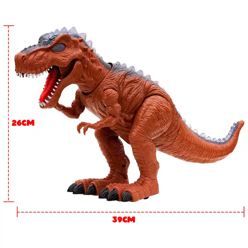 Dinosaurio World T-rex 43cm Luz Sonido Movimiento Ref. 9912