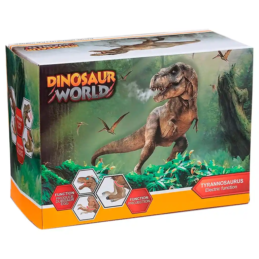 Dinosaurio World T-rex 43cm Luz Sonido Movimiento Ref. 9912