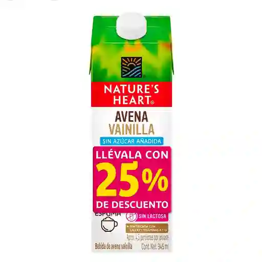 Avena Natures Heart Avena Vainilla Sin Azucar