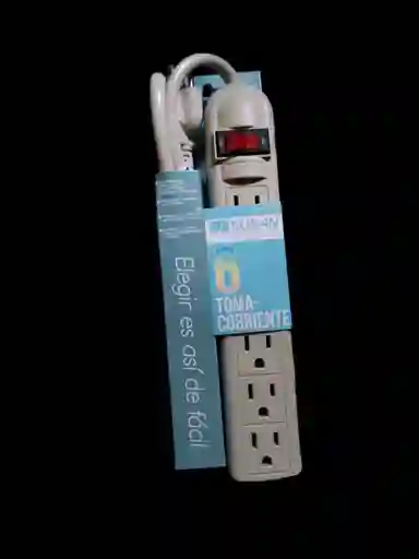 Multitomas Electrico 6 Entradas Con Protección