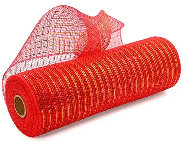 Malla Espejo De Navidad Grande Roja - Dorada