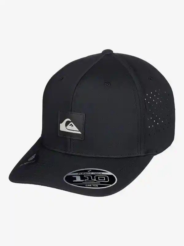 Gorra Quiksilver Flexfit Negra Ajustable 100% Impermeable