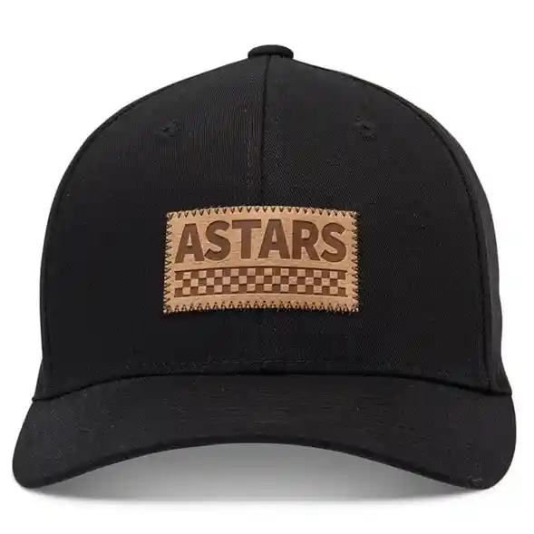 Gorra Alpinestars Negra Logo Cuero Hardy Ha