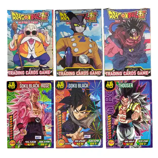 150 Cartas De Juego Dragon Ball Super Hero Holográficas