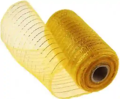Malla Espejo De Navidad Mediana Dorado
