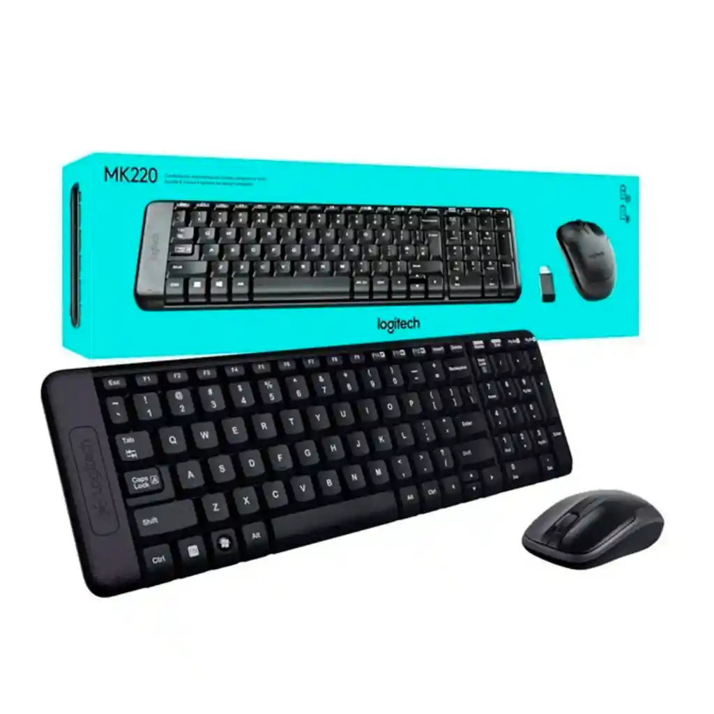 Teclado Y Mouse Inalambrico Logitech Mk220