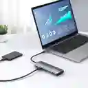 Hub Tipo C 8 En 1 (hdmi/usb 3.0 X3/usb 2.0 X2/sd/micro Sd/tipo C)