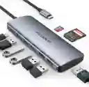 Hub Tipo C 8 En 1 (hdmi/usb 3.0 X3/usb 2.0 X2/sd/micro Sd/tipo C)