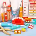 Juguete Médico Kit De Doctor Simulación Caja De Dentista Juego Educativo Estetoscopio Para Niñas