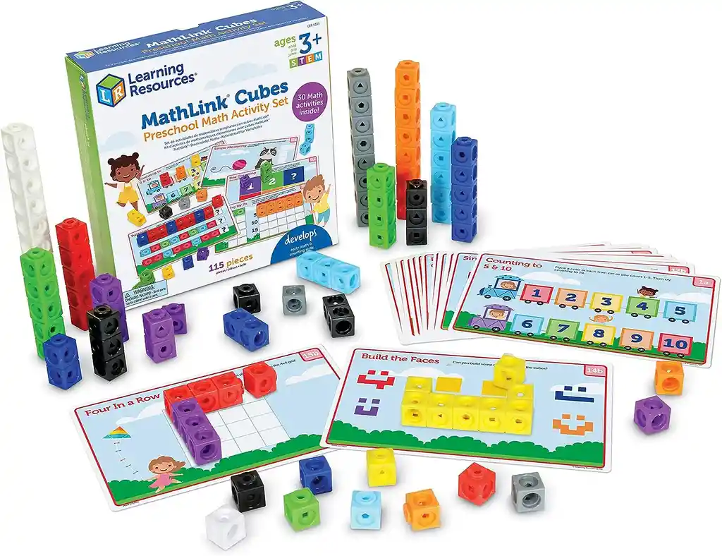 Juego Didáctico Matemáticas Mathlink Kinder Cubos Niño Niña