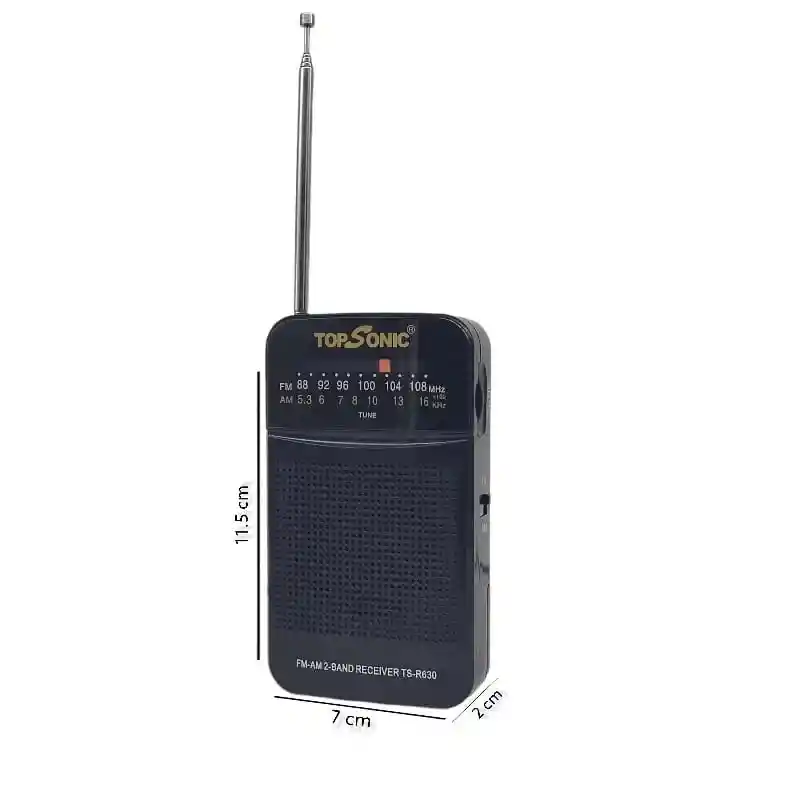 Radio Am Fm 2 Bandas Portátil De Bolsillo Parlante Portable Transistor