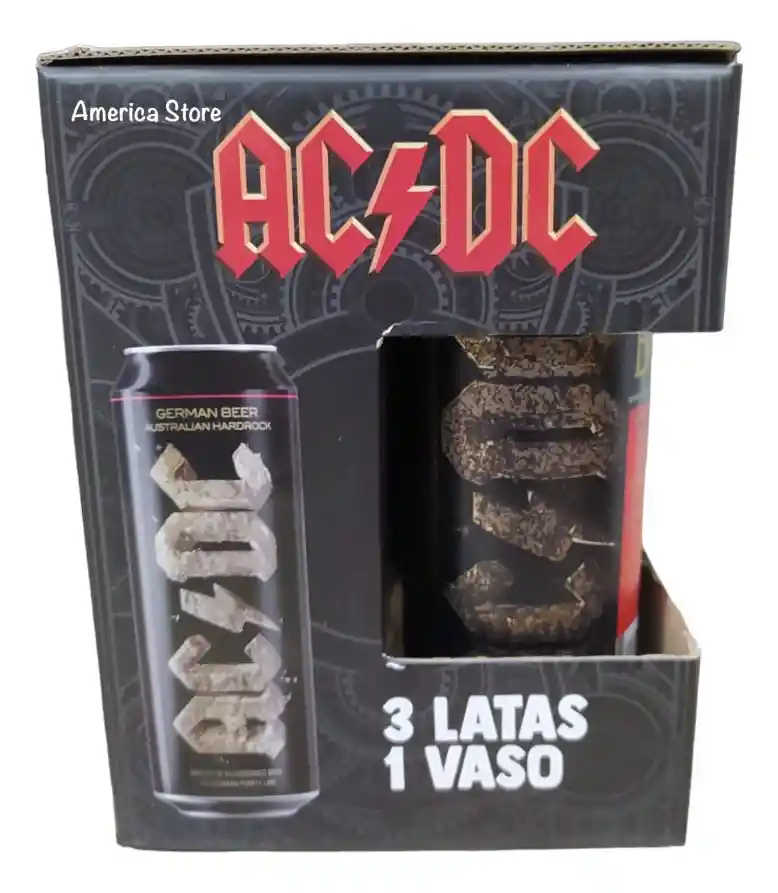 Estuche De Cerveza Alemana Ac Dc - Ml