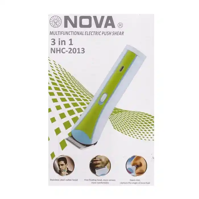 Maquina Afeitadora Patillera Inalambrica Recargable 3 En 1 Nova
