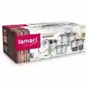 Lamart Batería De Cocina Acero Inoxidable Set 8pz Ltssset8