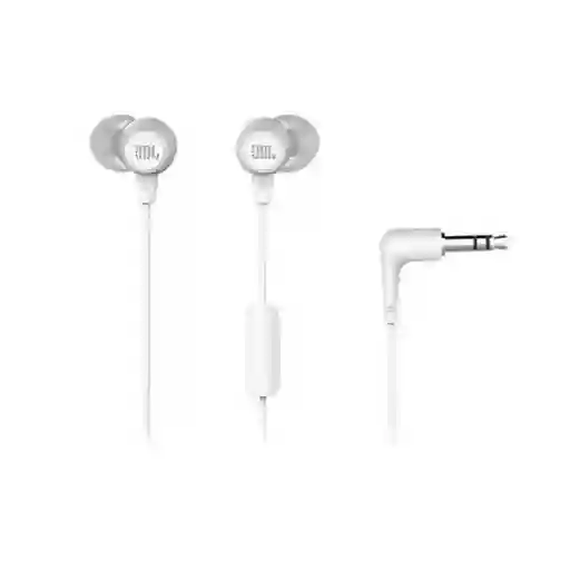Audifono Jbl C50hi Wired In Ear Blanco
