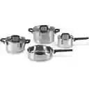 Lamart Batería De Cocina Acero Inoxidable Juego De Ollas 7pz Lt1119