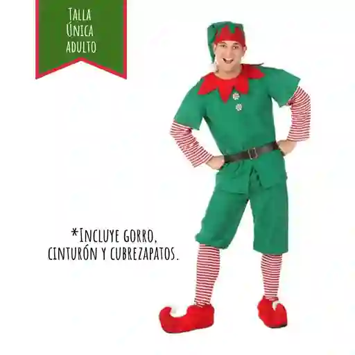 Disfraz Navidad Duende Hombre (talla Única)