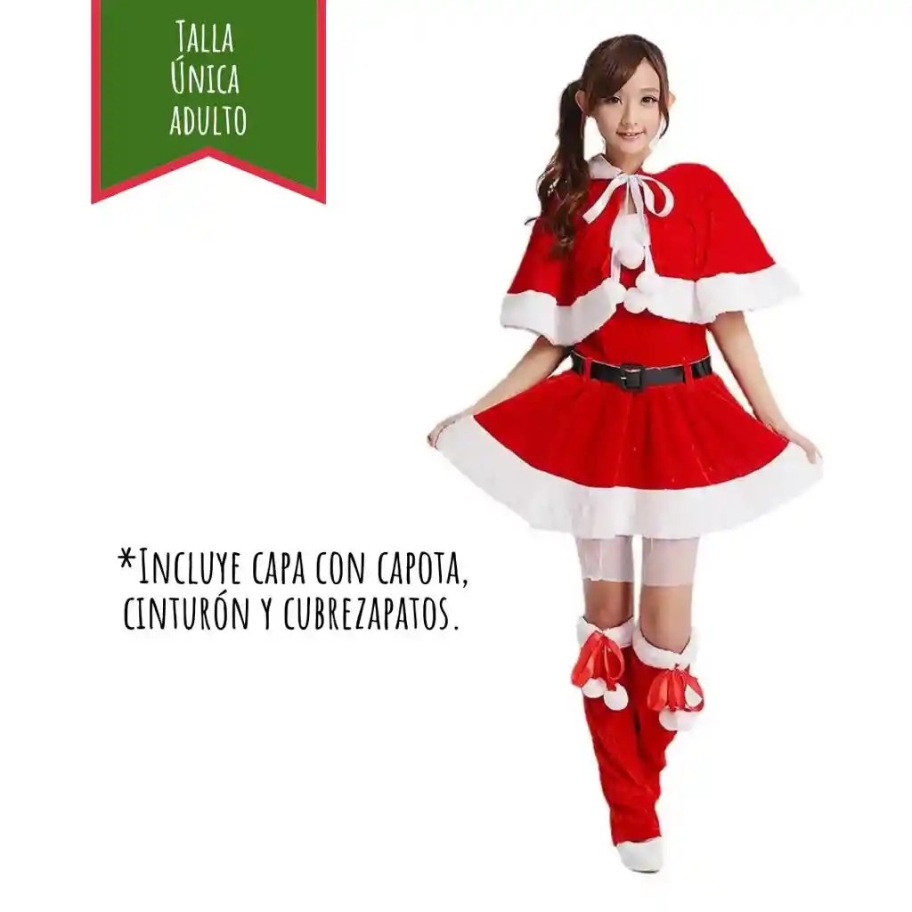 Disfraz Navidad Mamá Noel Mujer (talla Única)