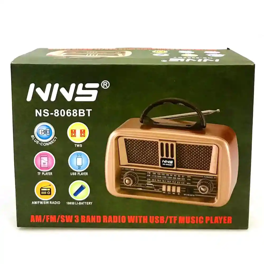 Radio Vintage Bluetooth Nns-ns-8068bt