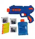 Juguete Pistola Dual Lanza Dardos Y Balas De Hidrogel Soft Gun Ref 8820 Azul