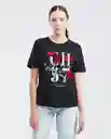 Camiseta Ch57 Graphic Tee Negro Noche Ultra Oscuro S Chevignon