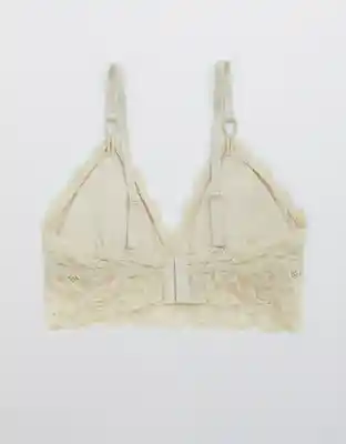 American Eagle Bralette Rosie Triangle Pads Avena Suave M 3171