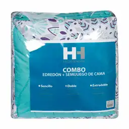 H&H Edredón + Juego de Cama Little Doble