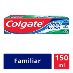 Crema Dental Colgate Triple Acción Menta Original 150 ml