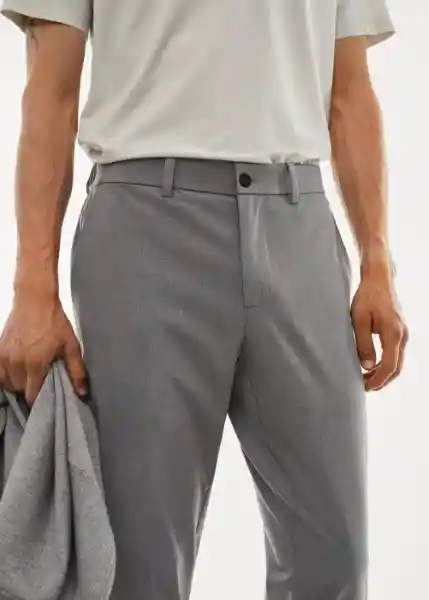 Pantalón Bologna Gris Claro Vigoré Talla 46 Hombre Mango