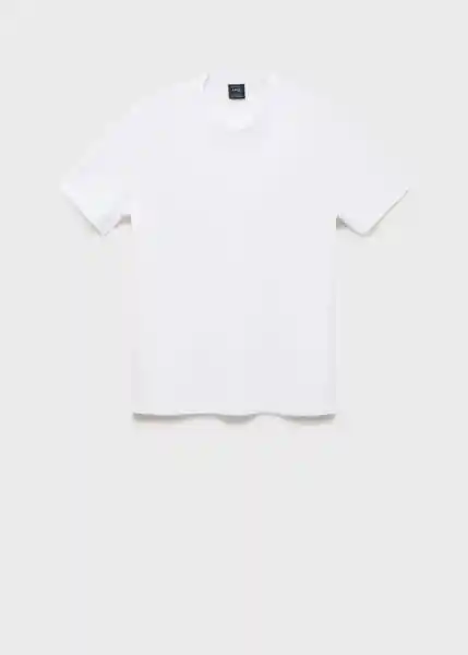 Camiseta Kimi Blanco Talla L Hombre Mango