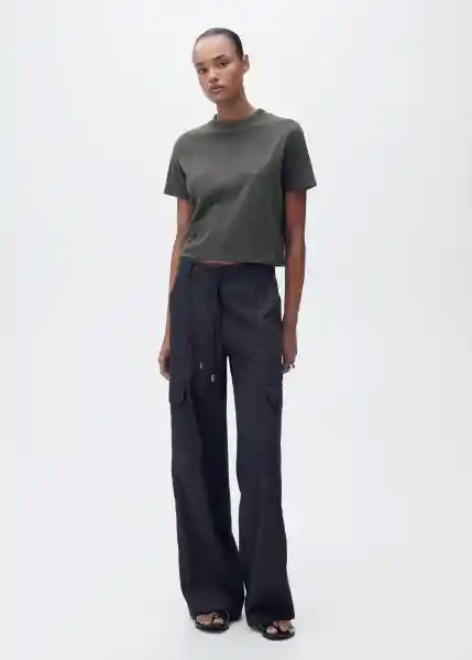 Camiseta Wyatt2 Gris Oscuro Vigore Talla M Mujer Mango