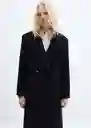 Abrigo Borabora Navy Talla L Mujer Mango