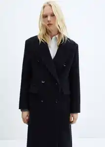 Abrigo Borabora Navy Talla L Mujer Mango