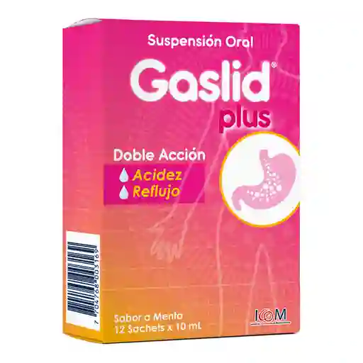 Gaslid Plus Suspensión Oral con Sabor a Menta