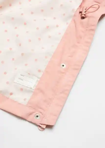 Abrigo Parka Gaba5 Rosa Talla 07 Niña Mango