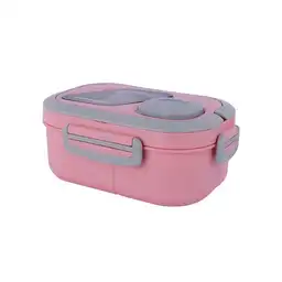 Contenedor Para Alimentos de Doble Capa Con Asas 1200 mL Miniso