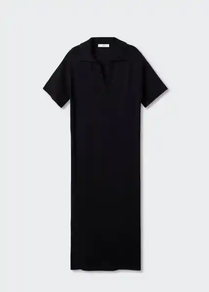 Vestido Alto Negro Talla 24 Mujer Mango