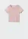 Camiseta Barco Rosa Pastel Talla 18 Mango Teen Girl Mango