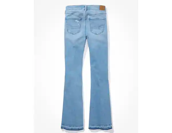 Jean Flare de Mujer Azul Talla 8 LONG American Eagle