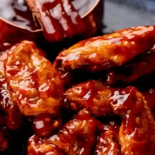 Alas bbq x 12 unidades mas papas