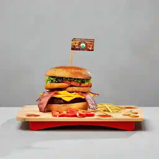 Hamburguesa Volcan