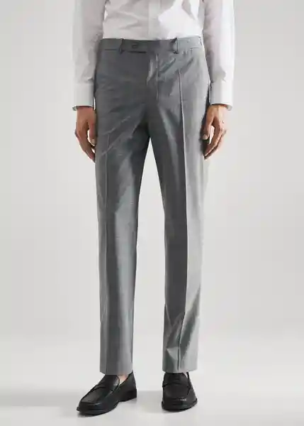 Pantalón Breda Gris Claro Vigoré Talla 42 Hombre Mango