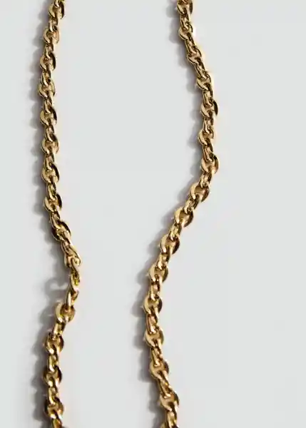 Collar Jolie Oro Talla 99 Mujer Mango
